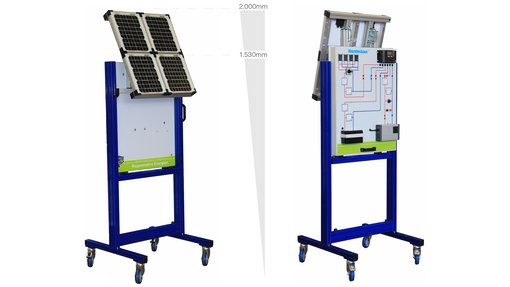 Kompaktmodell Photovoltaik - RE-BASICS-Insel
