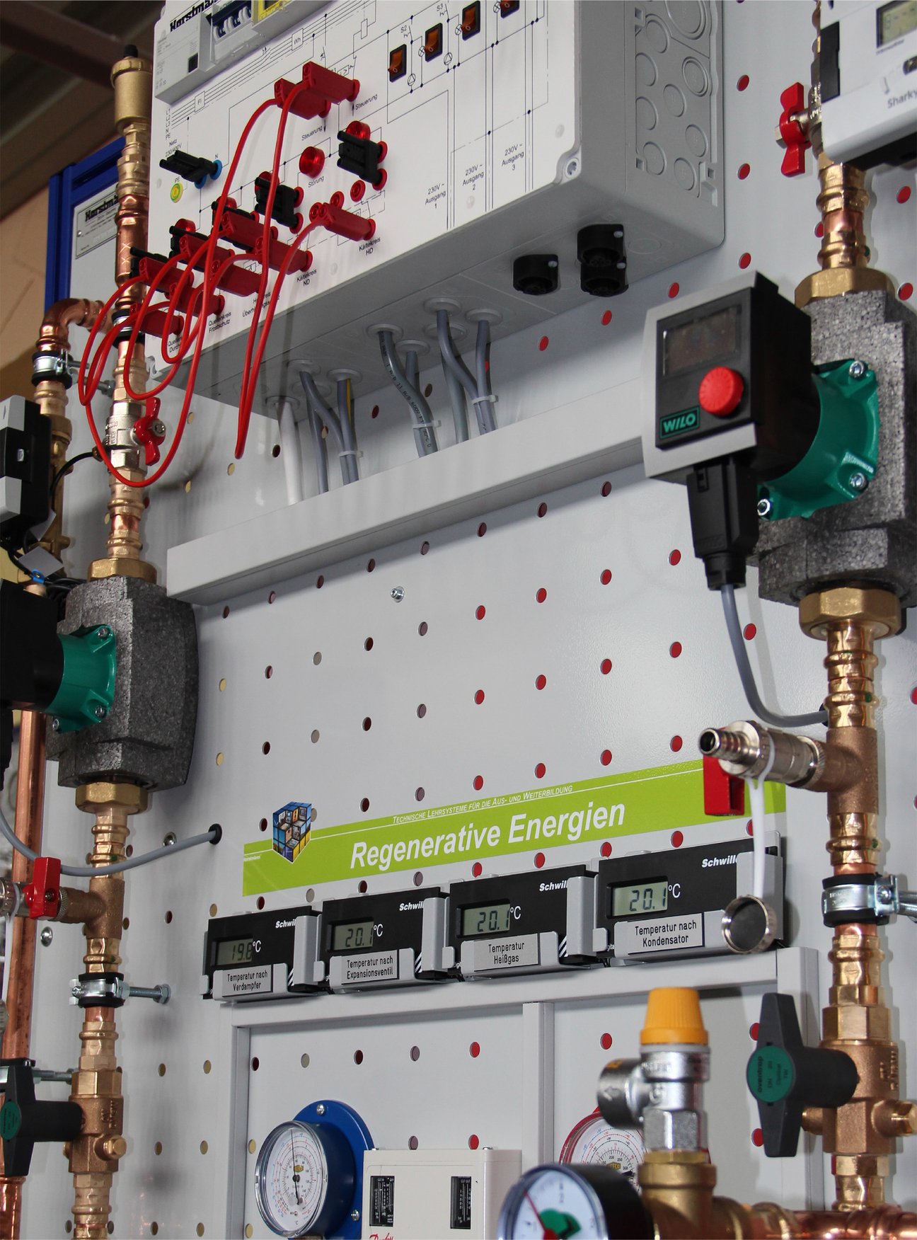 Modulares Versuchssystem-Wärmepumpe-Regenerativ Energien
